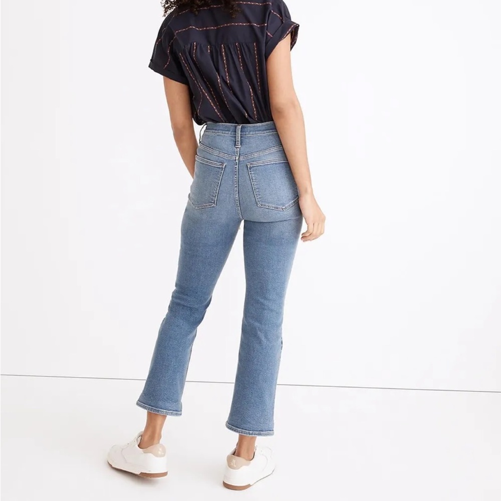 Madewell Cali Demi-Boot Jeans in Dorrance Wash Denim Edition Sz 29 #ND553 - Picture 2 of 9
